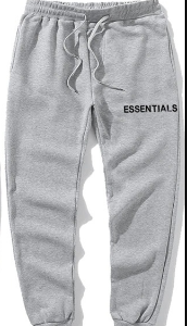 Essentials Logo Print Grey Sweartpant